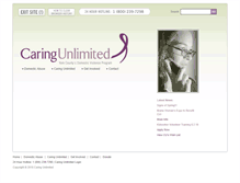 Tablet Screenshot of caring-unlimited.org